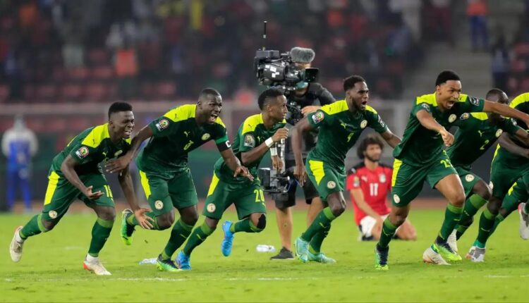 Joy at Senegal after Sadio Mane's decisive penalty.