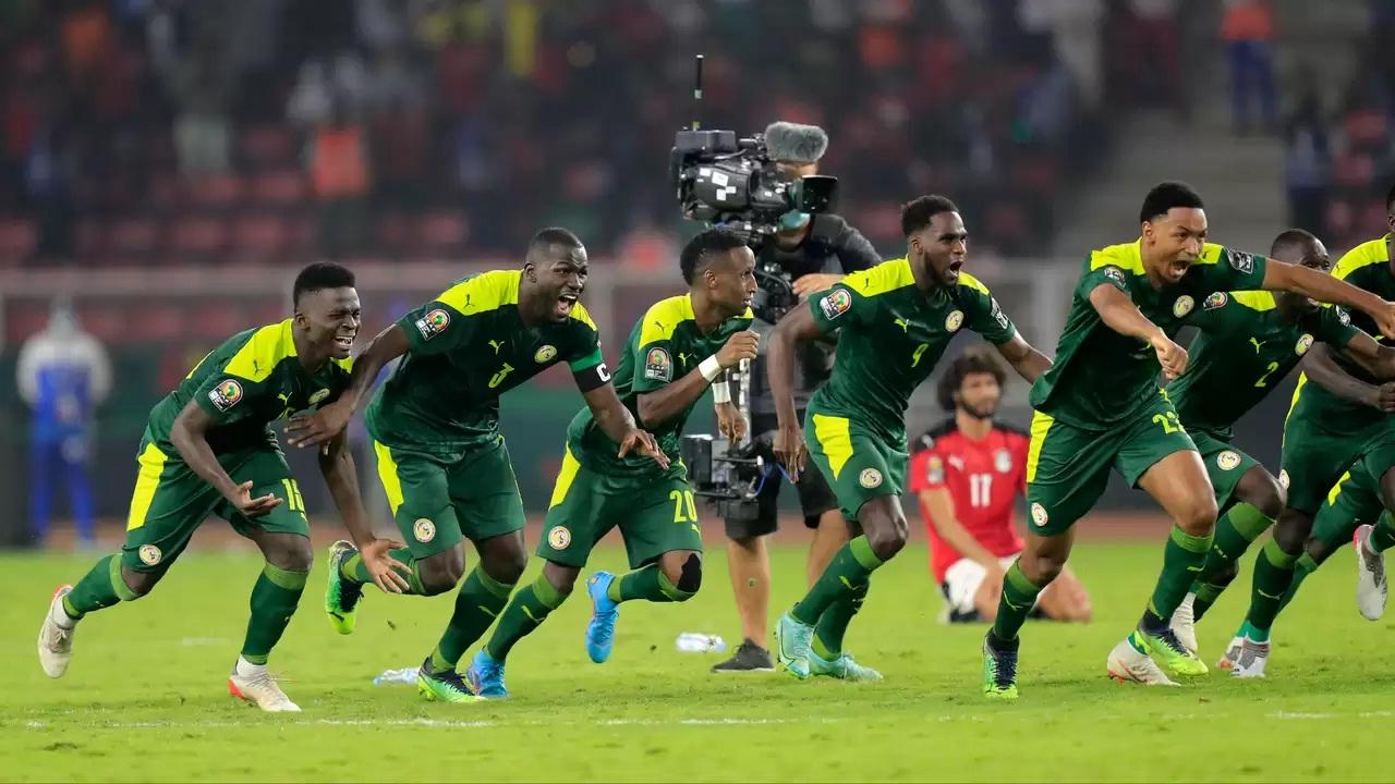 Joy at Senegal after Sadio Mane's decisive penalty.