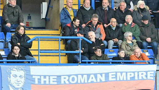 A banner at Stamford Bridge in the match against Newcastle.